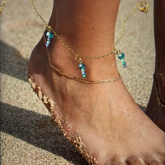 Caracoles anklet
